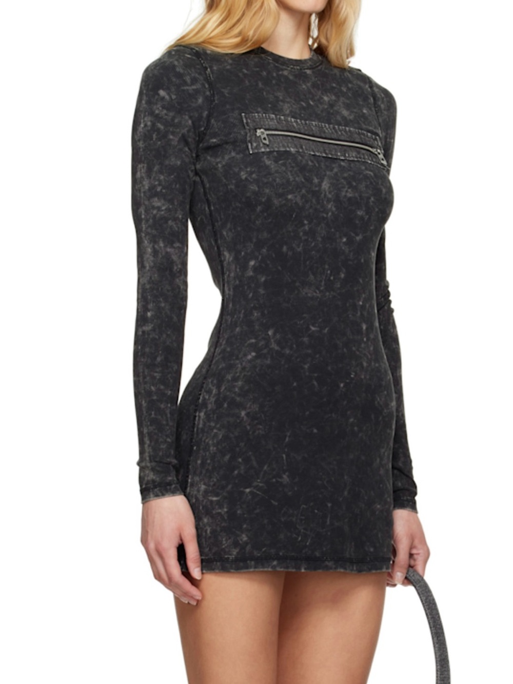 Diesel Gray D-Erco Minidress - in size S
